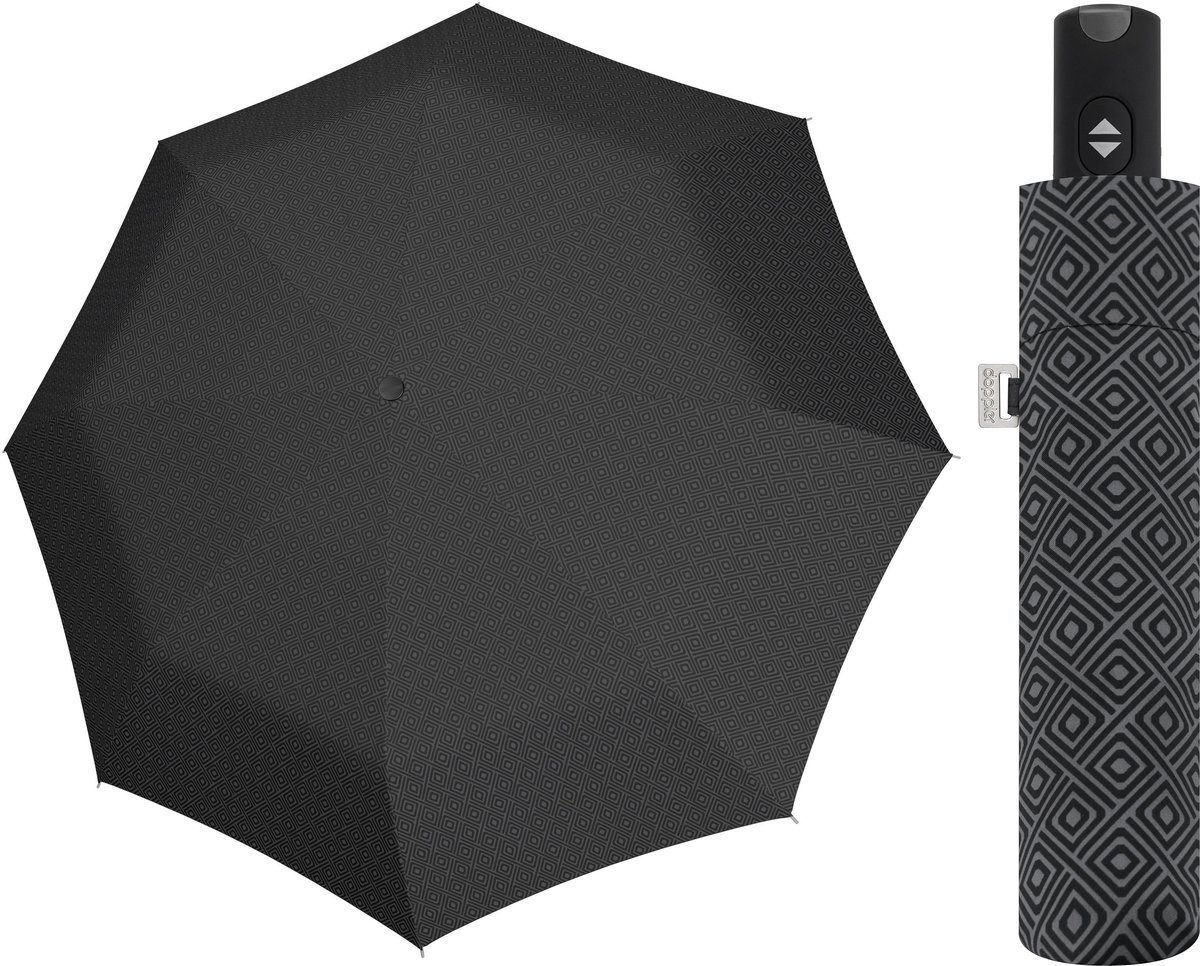 Parasol automatyczny Doppler Carbonsteel Magic Schwarz/Grau Gemustert