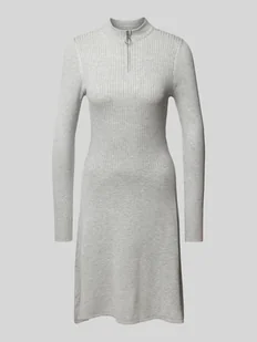 Sukienka z dzianiny o długości do kolan z krótki zamkiem błyskawicznym model ‘DEE HAZEL’ - Sukienki - miniaturka - grafika 1