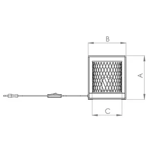 Lampa stołowa Catterick, czarna, klatkowy klosz - Lampy stojące - miniaturka - grafika 2