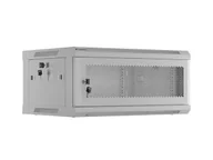 Szafy rack - Lanberg szafa rack wisząca 19'' 4U 600X450 szara drzwi perforowane WF01-6404-23S - miniaturka - grafika 1