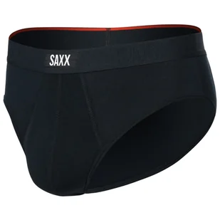 Slipy męskie Saxx Vibe Xtra Soft Comfort Brief Fly Rozmiar: XL / Kolor: czarny - Bielizna sportowa męska - miniaturka - grafika 1