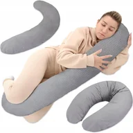 Poduszki do karmienia - Poduszka Ciążowa Do Karmienia Piersią Xxl Do Spania Bawełna Dla Dorosłych - miniaturka - grafika 1