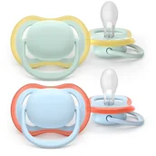 Smoczki uspokajające - Philips Avent Ultra Air SCF087/01 0-6m smoczek Boy 2 szt. - miniaturka - grafika 1