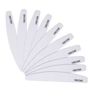 Akcesoria do paznokci - Pilnik Do Paznokci Łódka Zebra 180/240 10 Szt - miniaturka - grafika 1