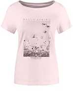 Koszulki i topy damskie - Taifun T-shirt damski, Wzory różowe, 34 PL - miniaturka - grafika 1