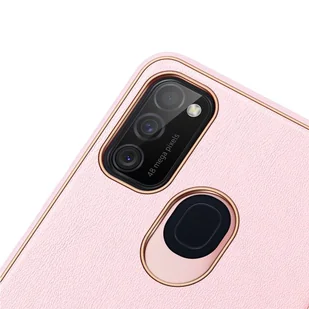 Dux Ducis Yolo eleganckie etui pokrowiec ze skóry ekologicznej Samsung Galaxy M30s różowy - Etui i futerały do telefonów - miniaturka - grafika 8