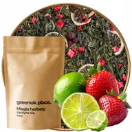 Herbata - Herbata zielona Truskawkowe Mojito 1000g liściasta truskawka limonka - miniaturka - grafika 1