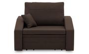 Fotele - Mały fotel rozkładany do salonu, Vertico, 80 cm, brązowy - miniaturka - grafika 1