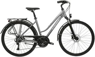 Rowery - Rower trekkingowy damski Kross Trans 4.0 D 28 L(19") grafitowy/szary - miniaturka - grafika 1