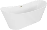 Wanny - Mexen Montana wanna wolnostojąca 180 x 80 cm, biała, przelew złoty - 52011808000-50 - miniaturka - grafika 1