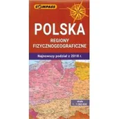 Atlasy i mapy - Mapa Polska regiony fizycznogeograficzne Praca zbiorowa - miniaturka - grafika 1