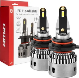 AMiO Żarówki samochodowe led seria k3 hb4 9006 12v 6000k canbus amio-03688 - Żarówki samochodowe - miniaturka - grafika 1