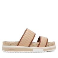 Espadryle damskie - Espadryle Pollini SA28285G0MTN112A Beżowy - miniaturka - grafika 1
