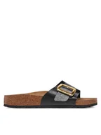 Klapki i japonki damskie - Birkenstock Klapki Catalina Cushion Buckle 1029481 Czarny - miniaturka - grafika 1
