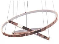 Lampy sufitowe - Lampa Wisząca Led Metalowa Różowe Złoto Atrek! - miniaturka - grafika 1