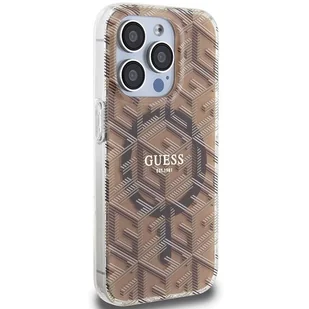 Etui Guess GUHMP15XHGCUSTGW Apple iPhone 15 Pro Max hardcase IML GCube MagSafe brązowy/brown - Etui i futerały do telefonów Etui Guess GUHMP15XHGCUSTGW Apple iPhone 15 Pro Max hardcase IML GCube MagSafe brązowy/brown - Etui i futerały do telefonów - miniaturka - grafika 5
