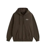 Bluzy męskie - Bluza Męska VANS Earthbound Loose Fit Full Zip Coal Brown VN000RDCEMP1 XL - Vans - miniaturka - grafika 1