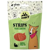 Przysmaki dla psów - Mr. Bandit Mr Bandit MR BANDIT GRYZAKI Strips PASECZKI z KRÓLIKA 80g MR-STRIPS-80-01 - miniaturka - grafika 1