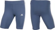 Spodenki rowerowe - Adidas Spodenki damskie adidas Essentials 3-Stripes Bike Shorts niebieskie HD1803 XS - miniaturka - grafika 1