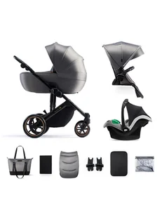 Kinderkraft Wózek dziecięcy kombi 3w1 "Prime 2" w kolorze szarym - Wózki dziecięce - miniaturka - grafika 1
