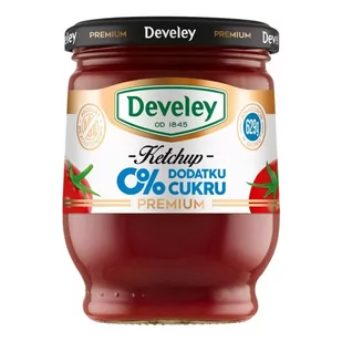 Ketchup Premium bez dodatku cukru 260g Develey - Warzywa w marynacie - miniaturka - grafika 1