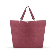 Torby i wózki na zakupy - Torba SHOPPER XL twist maroon RZU3104 - miniaturka - grafika 1