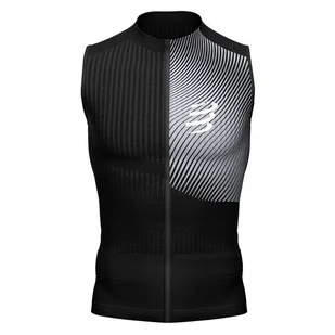 COMPRESSPORT Koszulka kompresyjna do biegania TRAIL POSTURAL TANK TOP 2020 czarna - Koszulki sportowe męskie - miniaturka - grafika 4