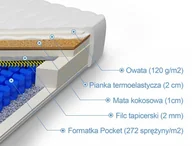 Materace - Materac pocket memory z kokosem Hynos Materace Dla Ciebie 100 x 200 - miniaturka - grafika 1