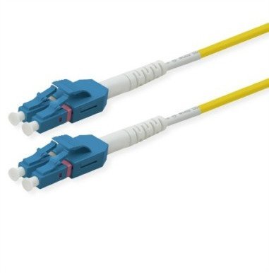 Kabel światłowodowy ROLINE, Duplex, 9/125µm, OS2, LC/LC, UNIBOOT, żółty, 3 m