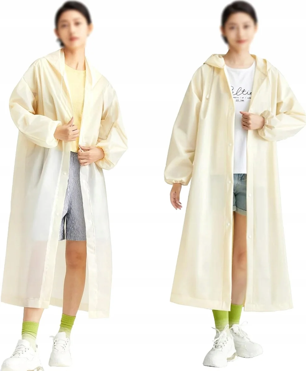 PELERYNA PRZECIWDESZCZOWA 2 SZTUKI XL UNISEX PONCZO PŁASZCZ WIELORAZOWY