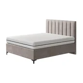 Łóżka - Łóżko LAKI NEW CONCEPT kontynentalne light : Rozmiar - 120x200, Tkanina - Grupa II, Pojemnik  - Z pojemnikiem, Nogi - Skośna drewniana buk - miniaturka - grafika 1