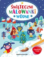 Książki edukacyjne - Pędzelkiem i wodą. Świąteczne malowanki wodne - miniaturka - grafika 1