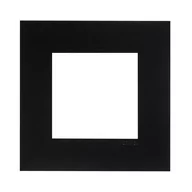 Klawisze i ramki - Efapel Ramka pojedyncza QUADRO Czarna - miniaturka - grafika 1