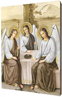 Art christiana Ikona z Trójcą Świętą według Rublowa ACHI111 - Dewocjonalia - miniaturka - grafika 1