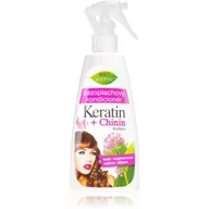 Odżywki do włosów - Bione Cosmetics Keratin + Chinin odżywka bez spłukiwania 260 ml - miniaturka - grafika 1