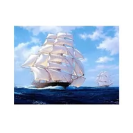 Zabawki kreatywne - Diamond painting haft diamentowy mozaika 5d - żaglowiec, statek 13034 25x35 - miniaturka - grafika 1