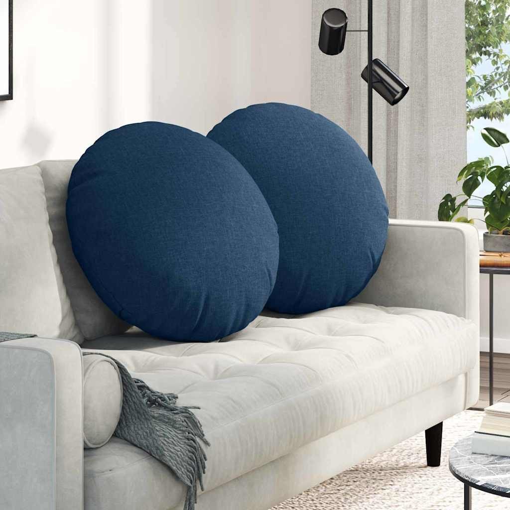 vidaXL Poduszki na siedzisko 2 pcs Niebieski 60 x 21 cm materiał 42014202