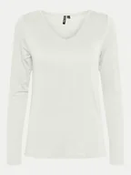 Koszulki i topy damskie - Pieces T-Shirt Billo 17151127 Biały Regular Fit - miniaturka - grafika 1