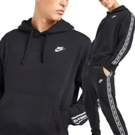 Dresy męskie - Nike ocieplany komplet dresowy męski klasyczny czarny lampas FB7296-010 XL - miniaturka - grafika 1