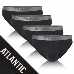 SLIPY MĘSKIE 4-pak bawełniane miękkie sport grafitowe Atlantic *S - Majtki męskie - miniaturka - grafika 1