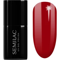 Lakiery hybrydowe - Semilac, lakier hybrydowy, 608 Soft Red, 7ml - miniaturka - grafika 1