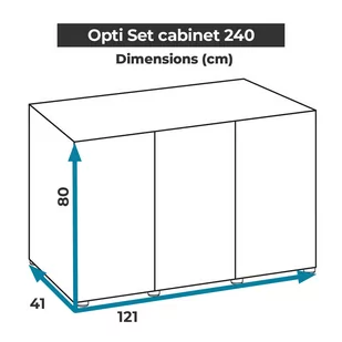 AQUAEL Szafka OPTI SET 240 biała - Oświetlenie akwarium - miniaturka - grafika 3