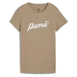 Koszulka sportowa damska Puma Script Tee - Koszulki sportowe damskie - miniaturka - grafika 1