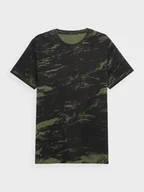 Koszulki sportowe męskie - Męski t-shirt z nadrukiem 4F 4FSS22TTSHM375 - miniaturka - grafika 1