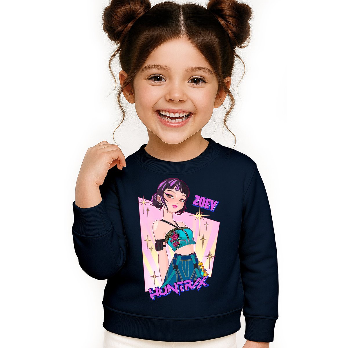 BLUZA DZIECIĘCA HUNTRIX ZOEY KPOP 110-116 BAWEŁNIANA JAKOŚĆ
