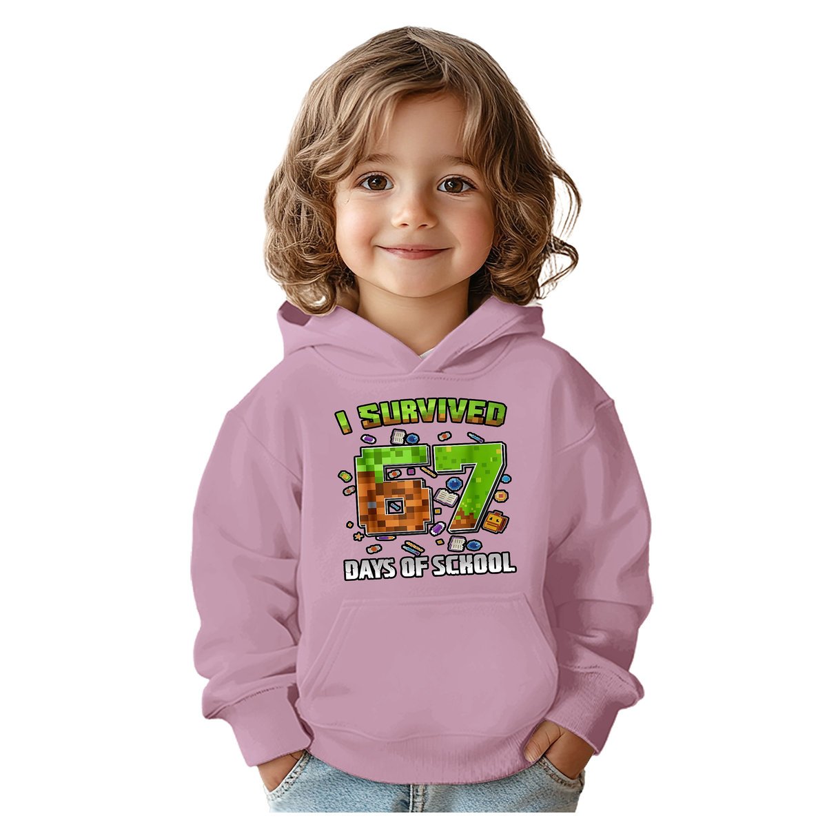 BLUZA DZIECIĘCA Z KAPTUREM 67 SIX SEVEN VIRAL 134-140 DLA DZIECKA PREZENT