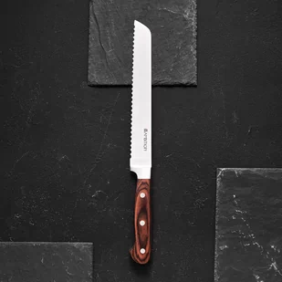 Nóż do pieczywa 20 cm kuty Titanium - Noże kuchenne - miniaturka - grafika 1