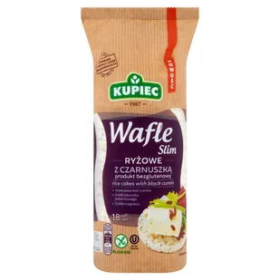 Kupiec Wafle ryżowe z czarnuszką Slim 90 g - Pieczywo chrupkie - miniaturka - grafika 1