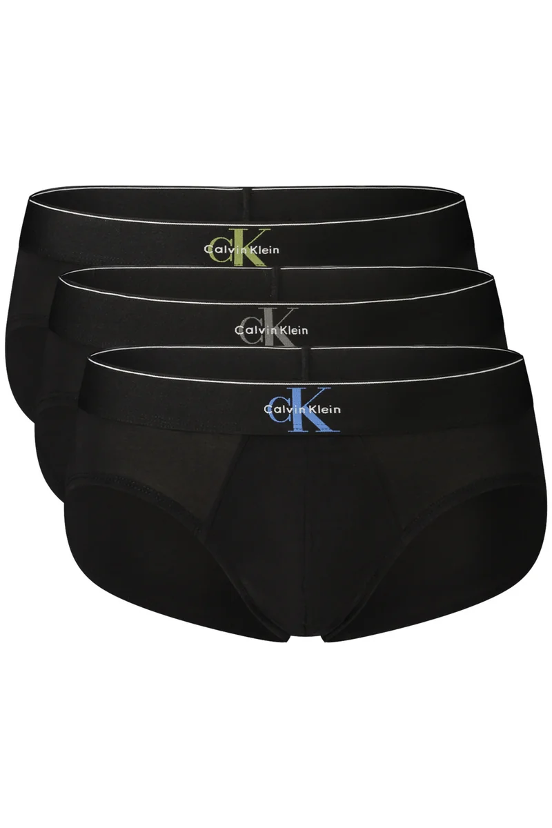 Czarne slipy męskie Calvin Klein LV00NB4471 – 3-pak M