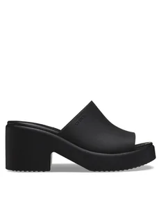 Crocs Klapki Brooklyn Slide Heel 209408 Czarny - Klapki i japonki damskie - miniaturka - grafika 1